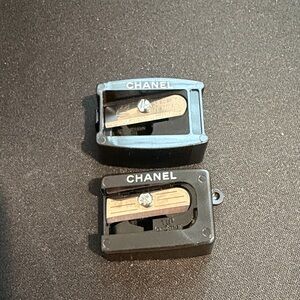 CHANEL Black Pencil Sharpener x 2